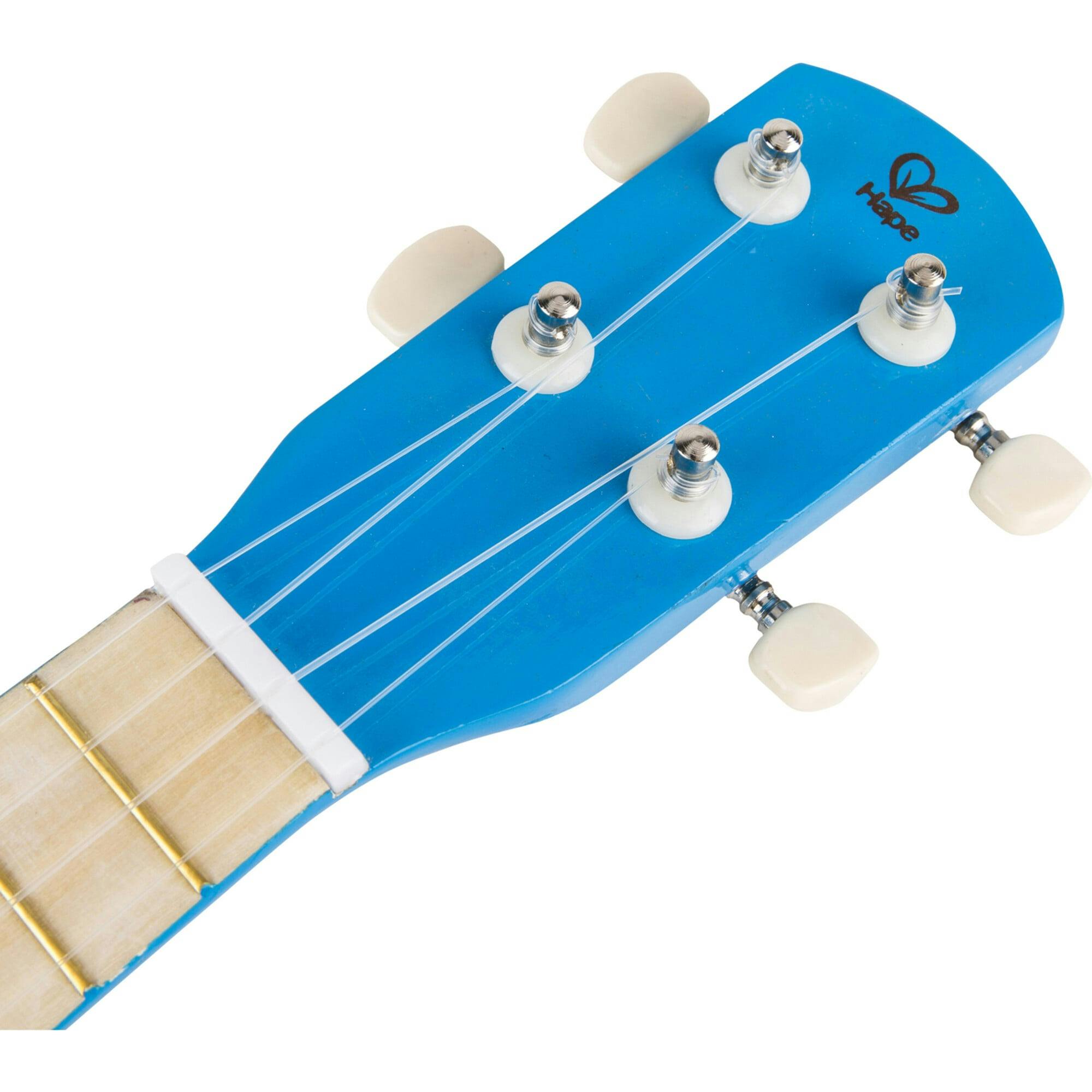 Kid's Wooden Toy Ukulele - Blue & Green
