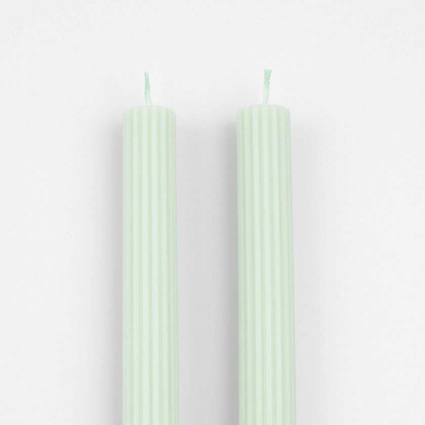 Sea Foam Green Table Candles