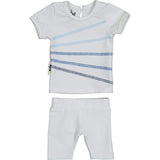 Colored Overlock 2-Piece Top & Short Set