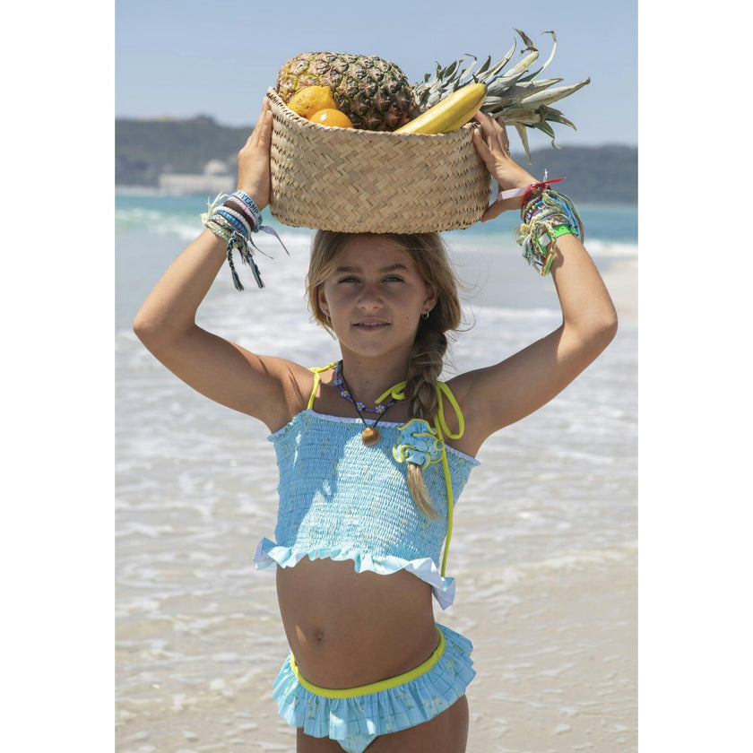 Water garden smocked set