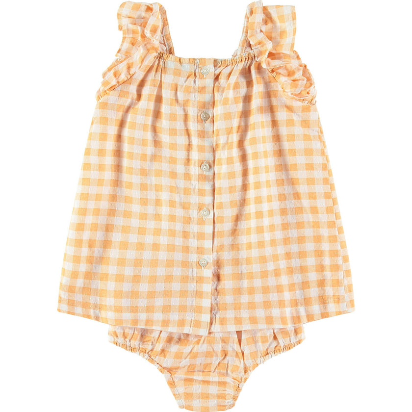 Checkered Tank Top & Bloomer 2-Piece Set