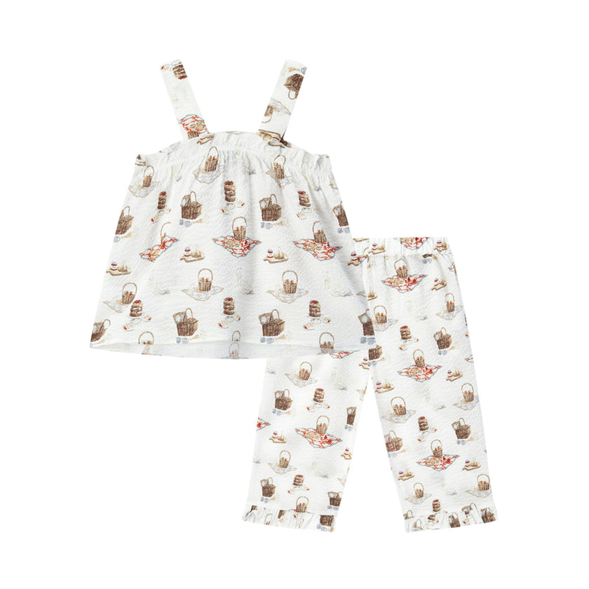 Picnic Ruffle Tank and Pant Set