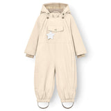 MINI A TURE MATWISTI fleece lined snowsuit. GRS - ANGORA CREAM