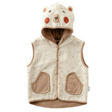 Beige Adventurous Bear Soft Vest