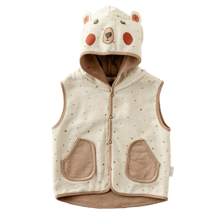Beige Adventurous Bear Soft Vest
