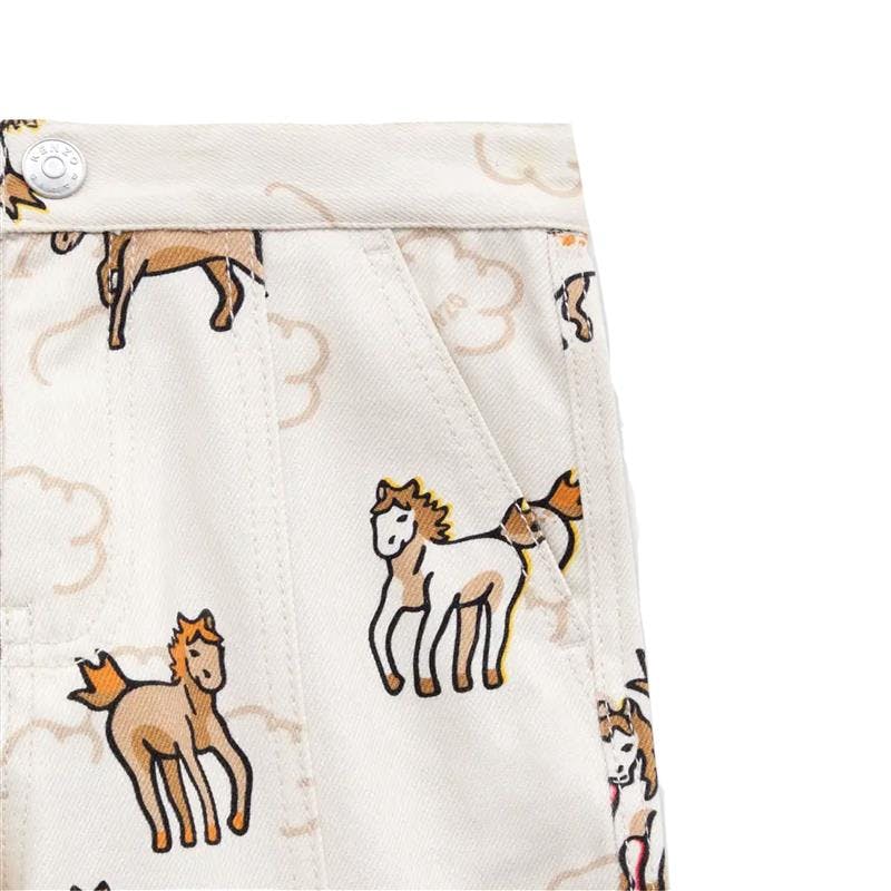 'Lunar New Year' Straight Pants