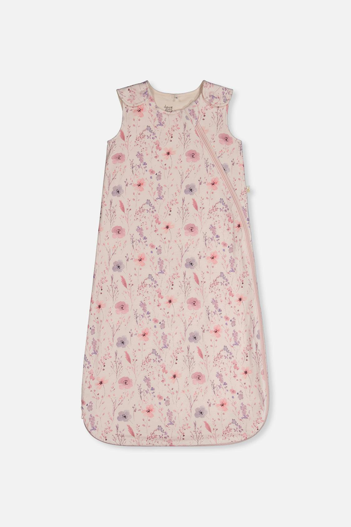 Organic Cotton Sleep Sack Pink Printed Flowers