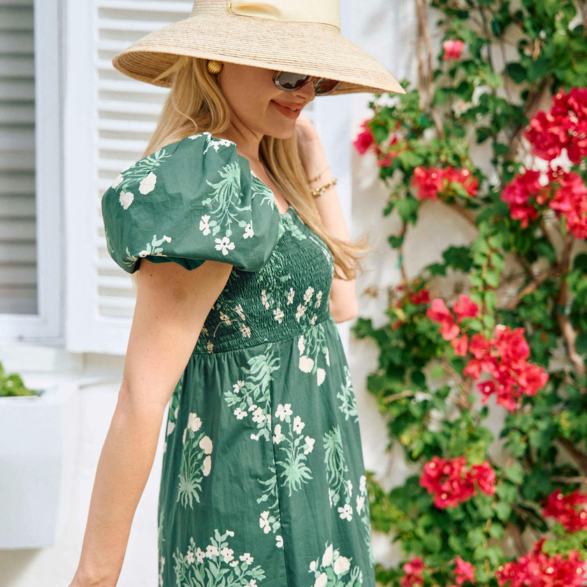 Wildflower Sun Hat (PreOrder Shipping June 15th) - Ivory Wide & Short Grosgrain Ribbon