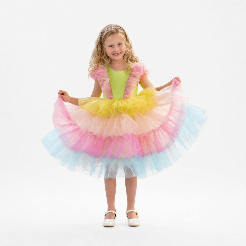 Neon Glow Pastel Princess Dress