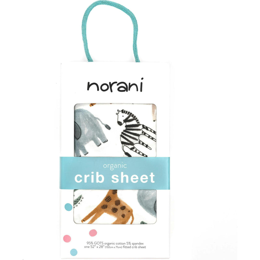 Organic Print Crib Sheet