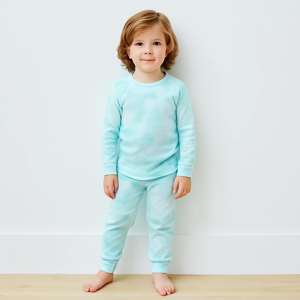 Lightweight French Terry Marble Tee and Jogger Set