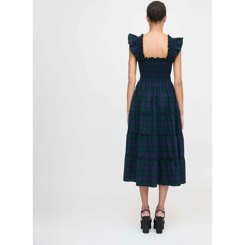 The Ellie Nap Dress - Blackwatch Tartan