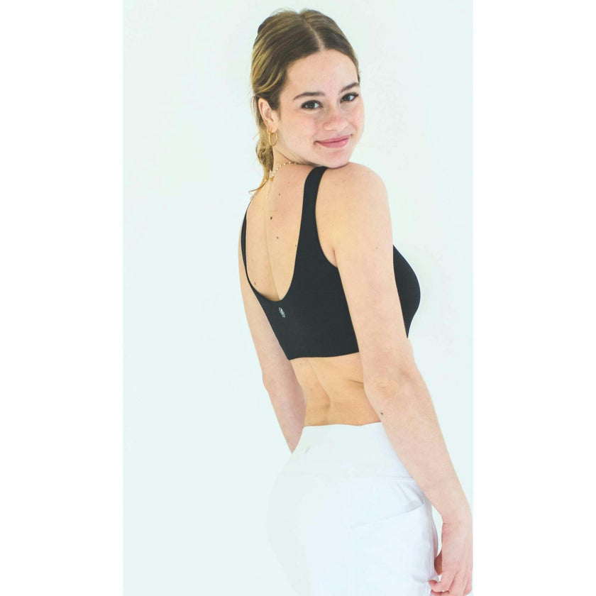 Aster Reversible Girls Tank Bra White