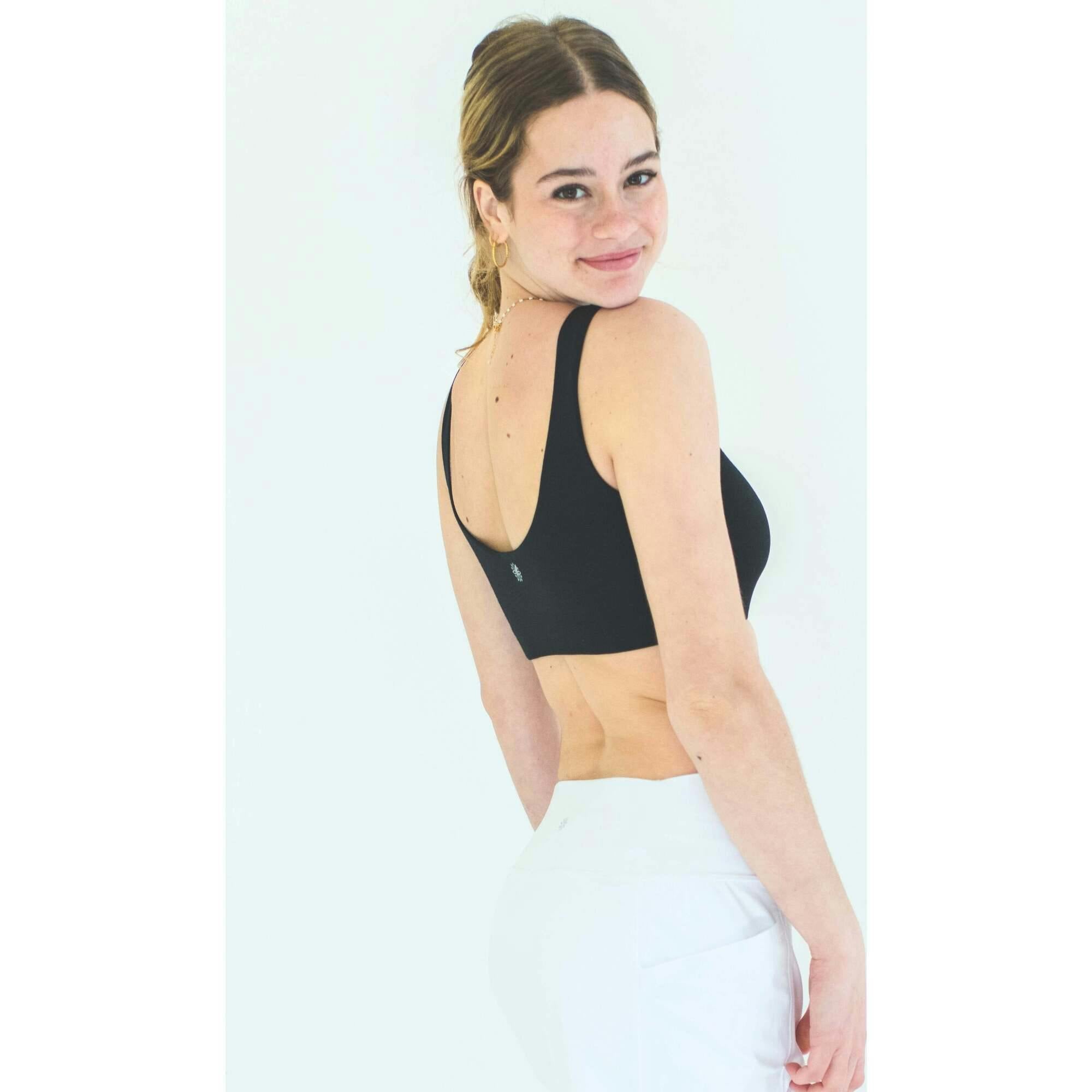 Aster Reversible Girls Tank Bra White