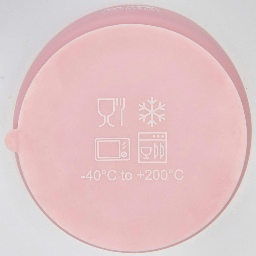 Silicone Baby Plate Bowl - Rose
