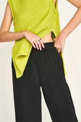 Baden Silk Pant in Black