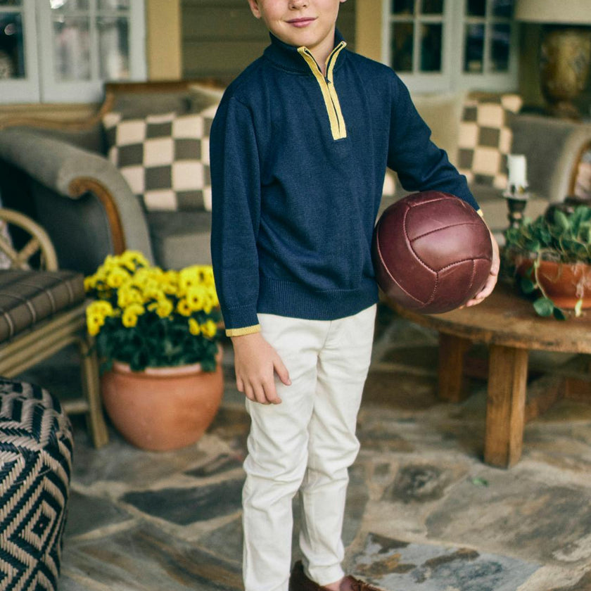 Griffin Sweater in Collegiate Navy