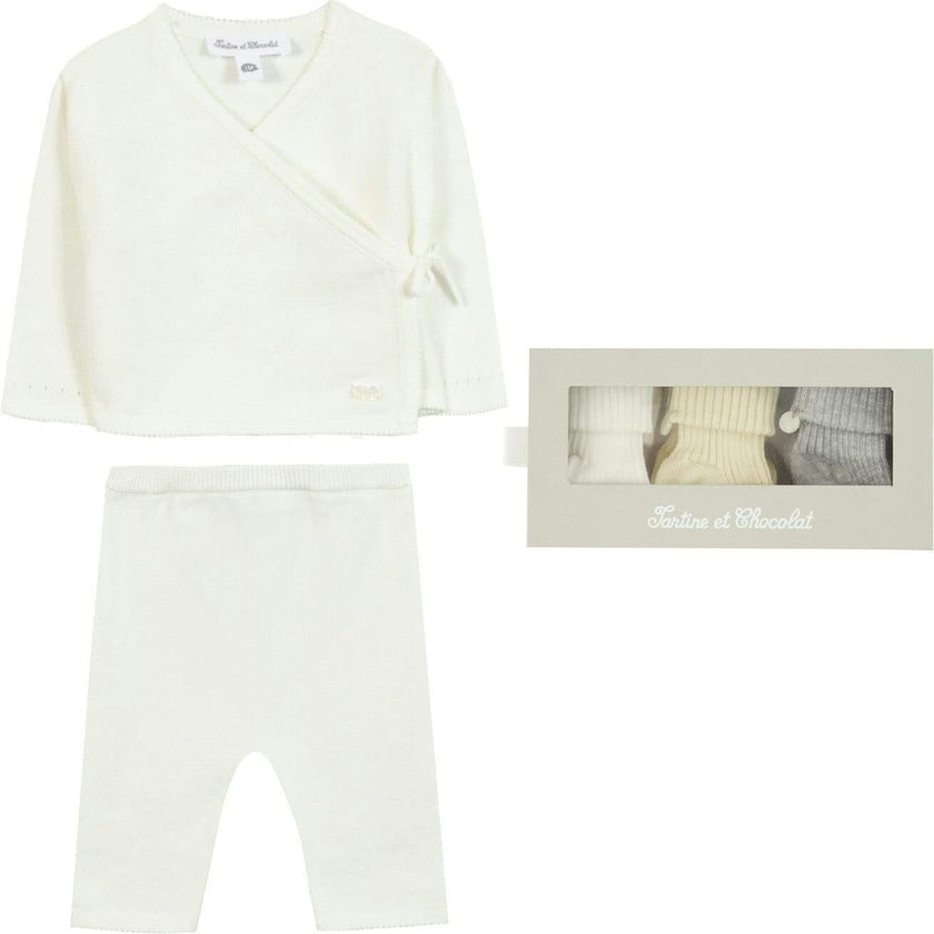 TARTINE ET CHOCOLAT Cotton Knit Birth Set