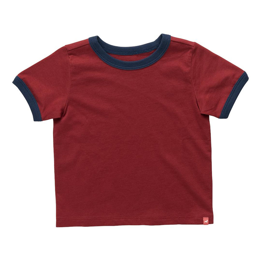 Adventure Ringer T-Shirt - Dark Red