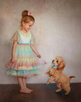 Pastel Stardust Layered Party Dress