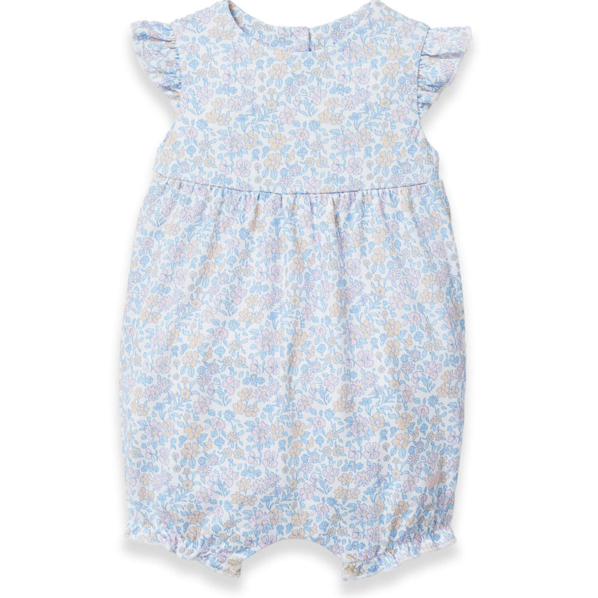 Baby's Pima Isla Play Romper in Fleur Blanche