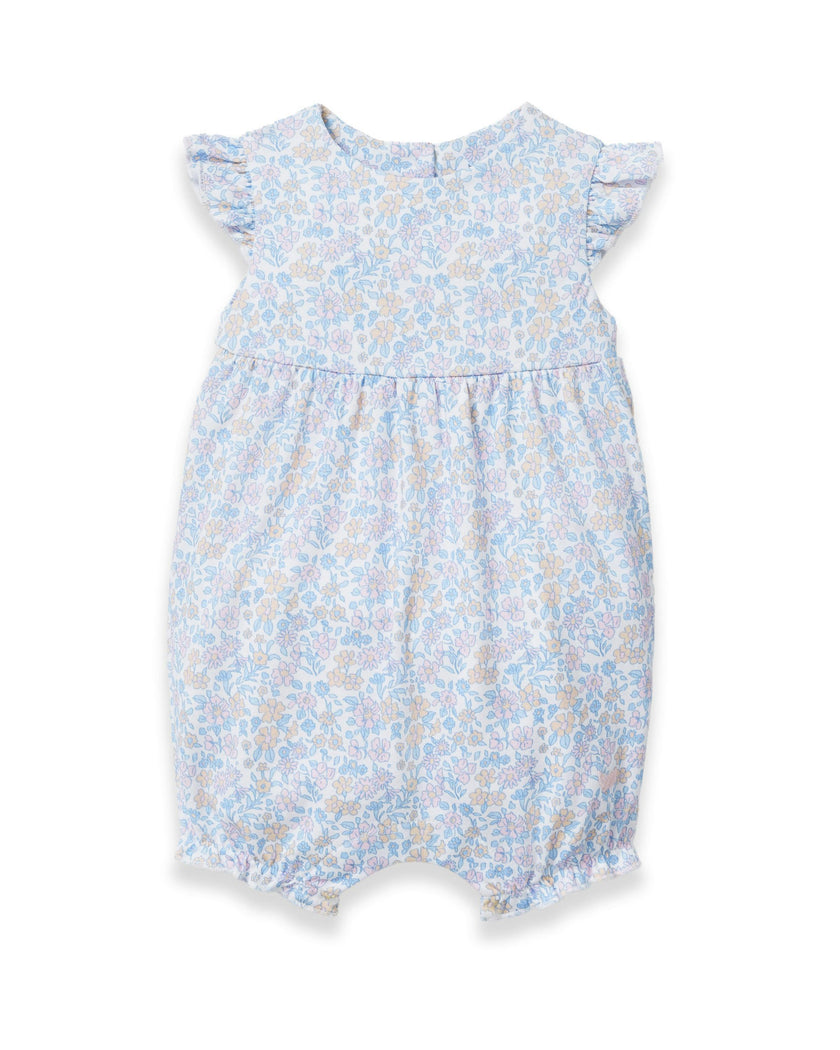Baby's Pima Isla Play Romper in Fleur Blanche