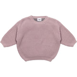 Chunky Ribbed Knit Round Neck Long Sleeve Wide Boxy Fit Sweater
