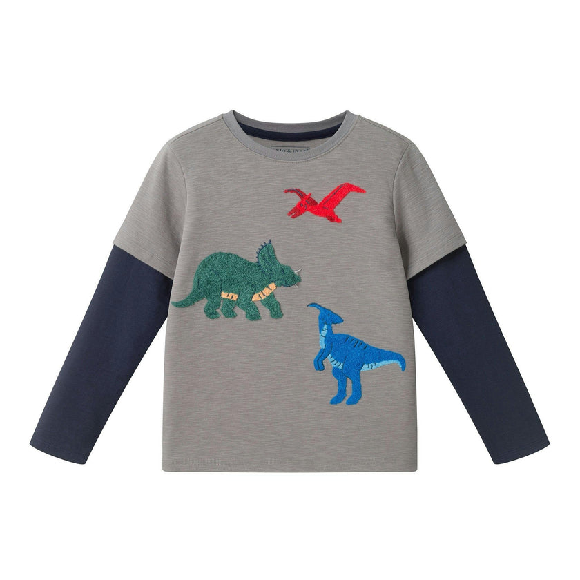 Two-Fer Graphic Tee | Dinosaur Trio