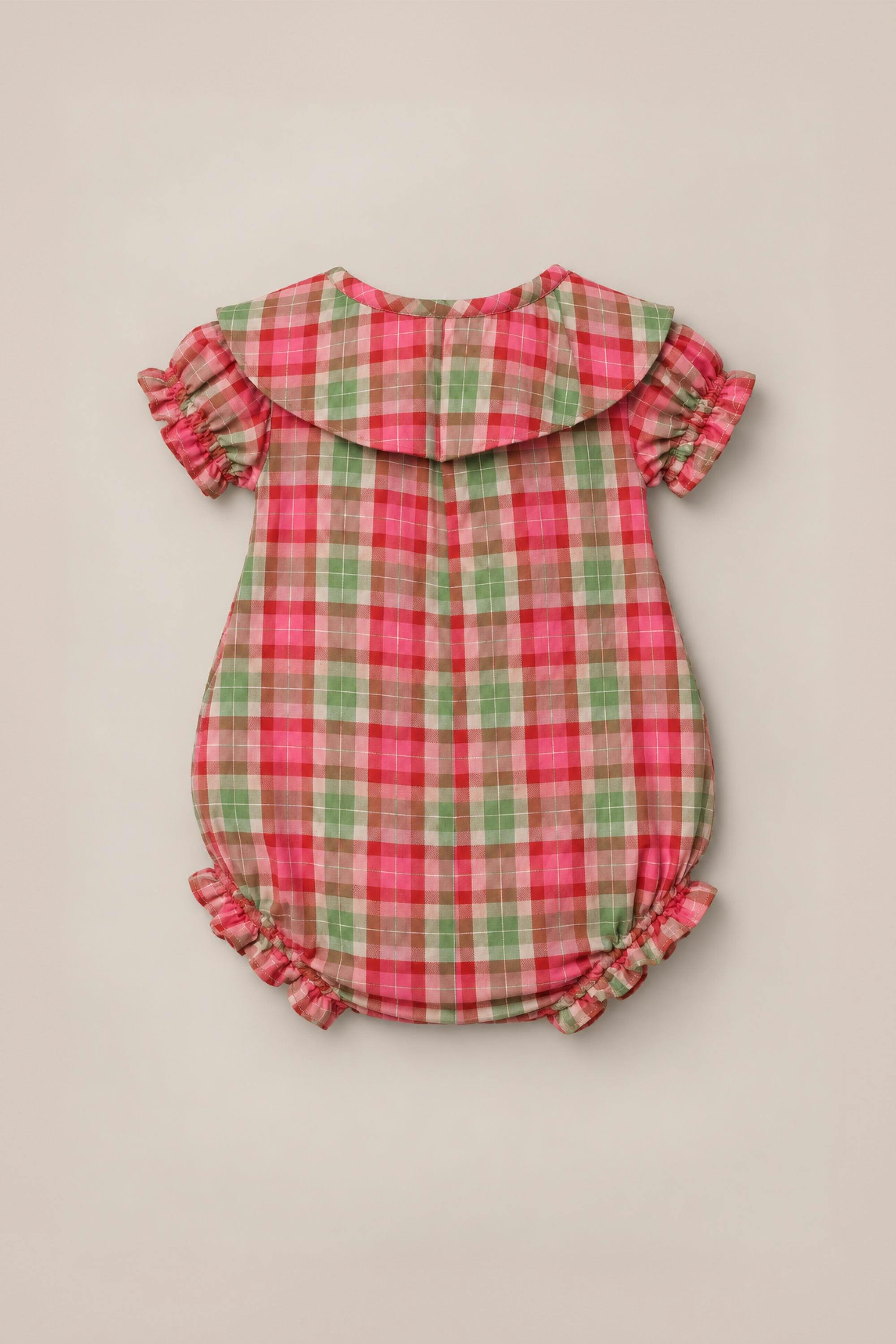 Baby Alice Romper in Rosewood Tartan