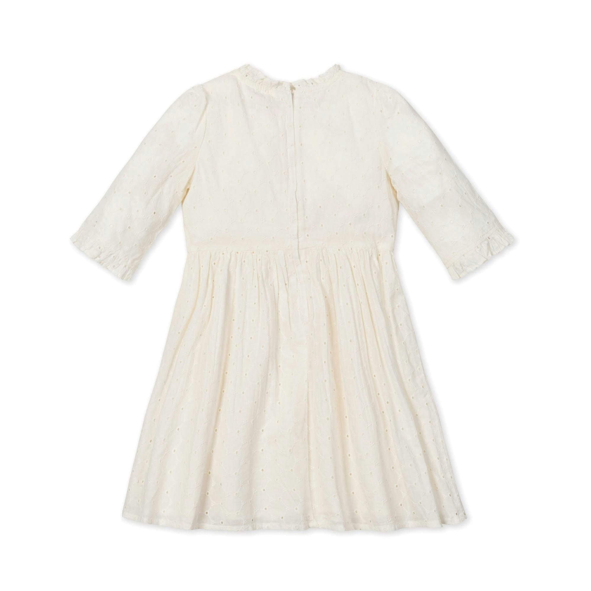 Organic Tiered Eyelet Dress