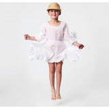 White Frilled Cover Up