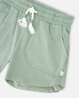 Organic Cotton Jersey Shorts Sage Green