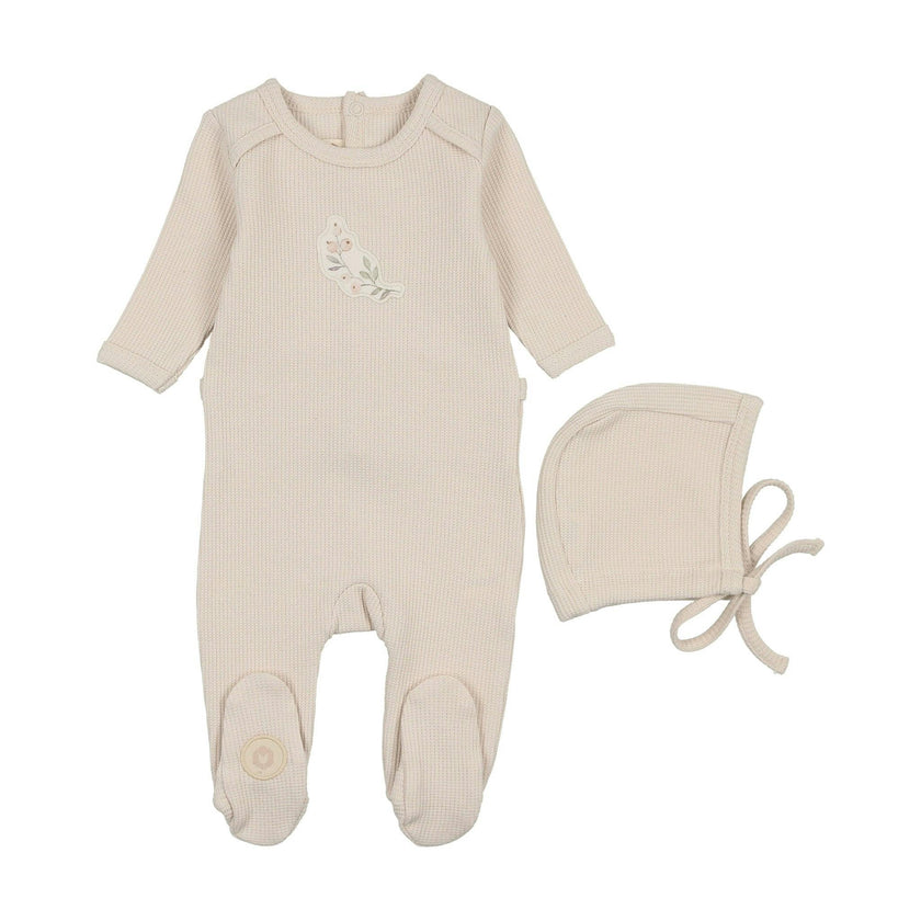 Mellow Moments Boys' Footie & Hat Set Quarry