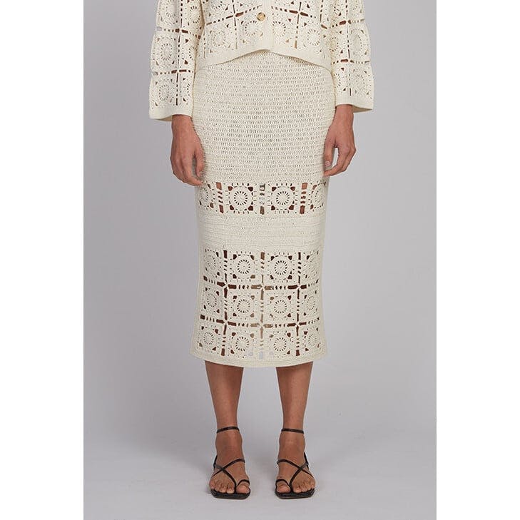 JANA CROCHET SKIRT | IVORY