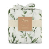 Parker Green Leaf Cotton Quilted Change Pad Cover
