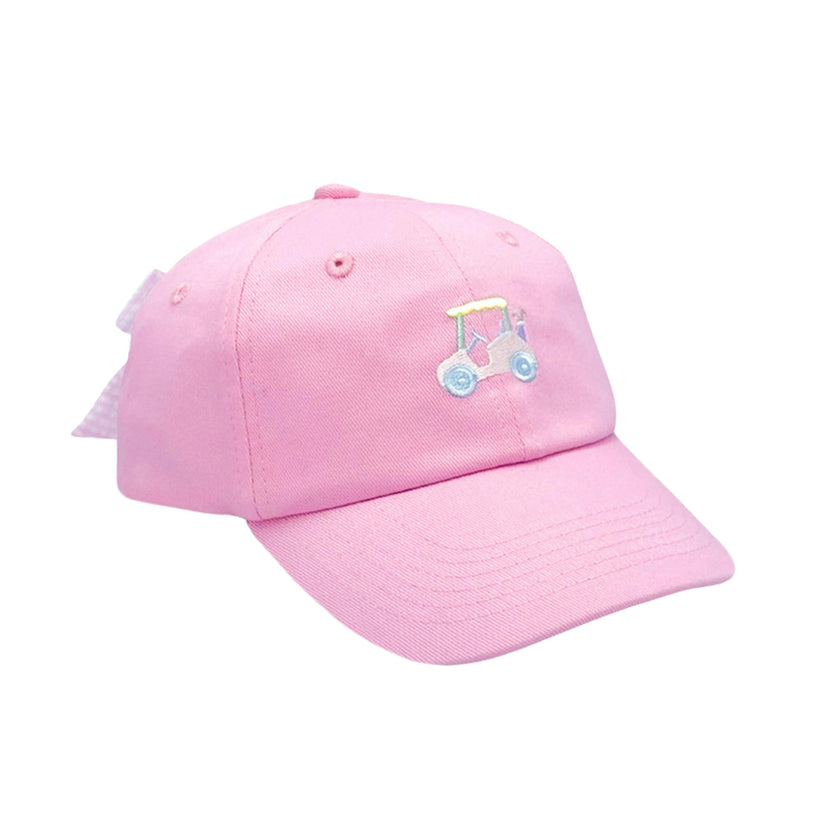 Rainbow Golf Cart Bow Baseball Hat (Baby/Toddler, Youth)