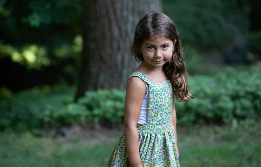 Pinafore Dress in Cheetah