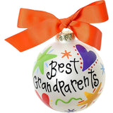 Best Grandparents Glass Ornament