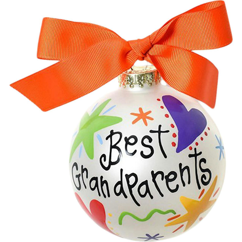 Best Grandparents Glass Ornament