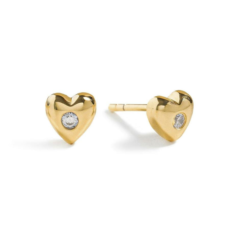 Twinkle Heart Studs - Standard