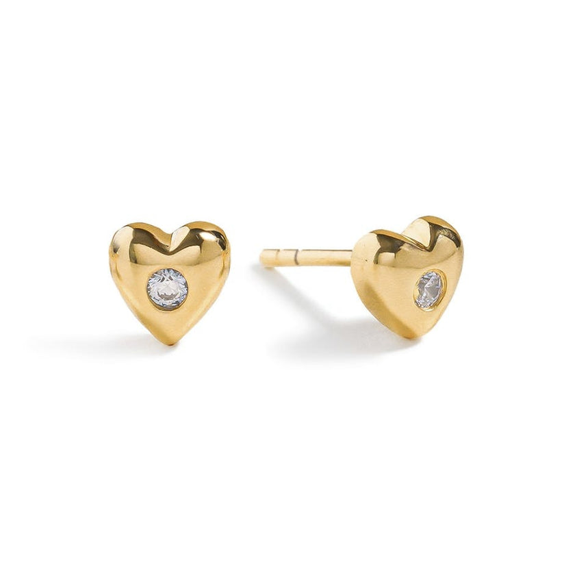 Twinkle Heart Studs - Standard