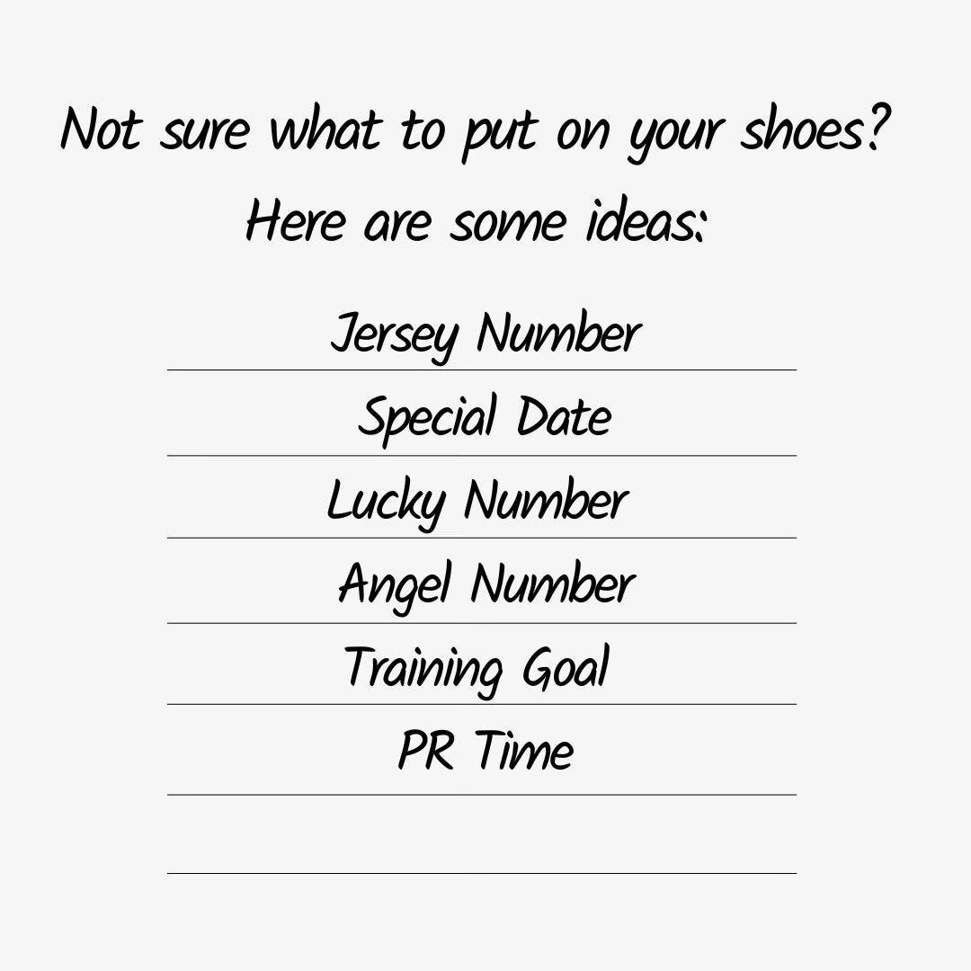 Gold Number Sneaker Charms