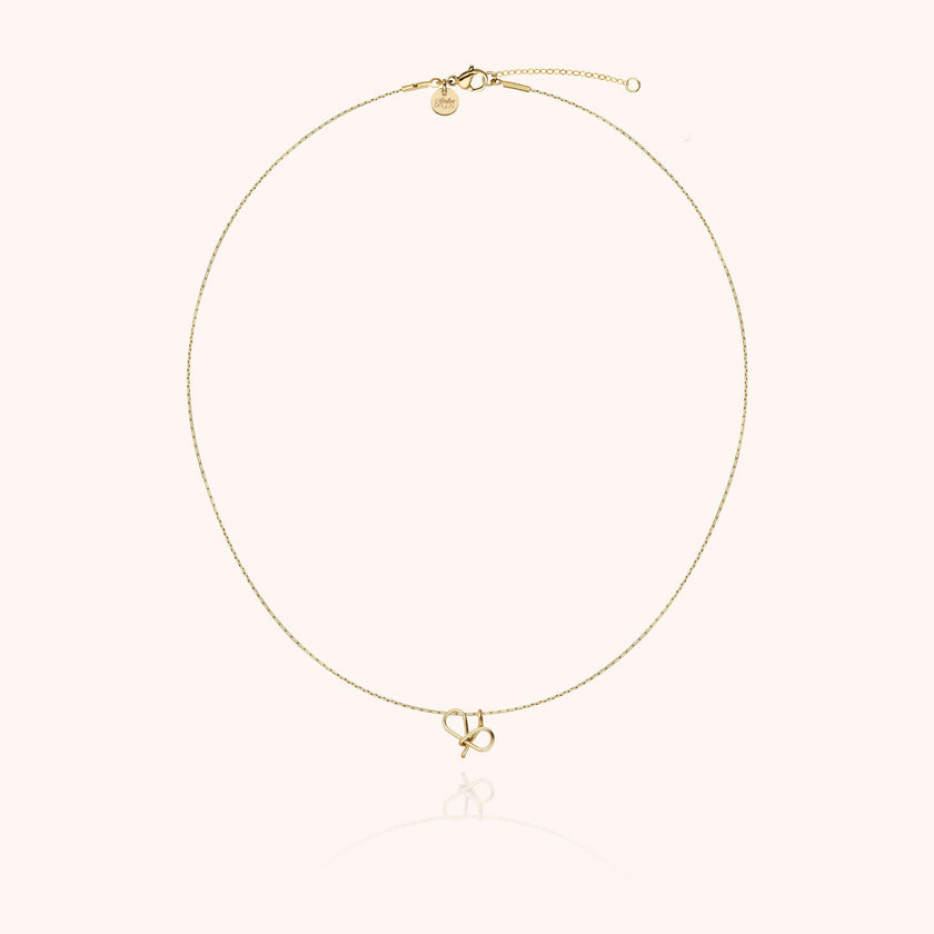 Initial Necklace, 14k Yellow Gold Filled
