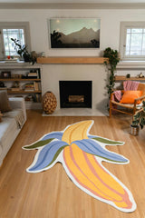 Yellow Irregular Banana Rug by Maayan Alper-Swan