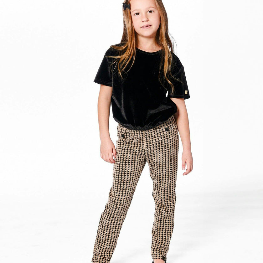 Jacquard Knit Pant with Welt Pocket