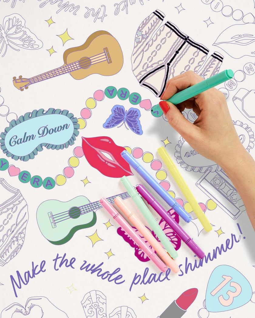 Eras Coloring Tablecloth - paper coloring tablecloth