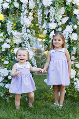 Pincord Dress with Flowers