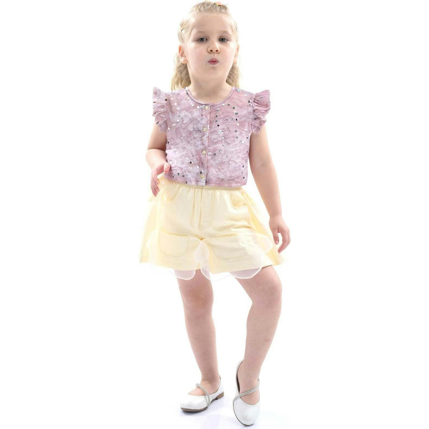 Sequin Shorts Set