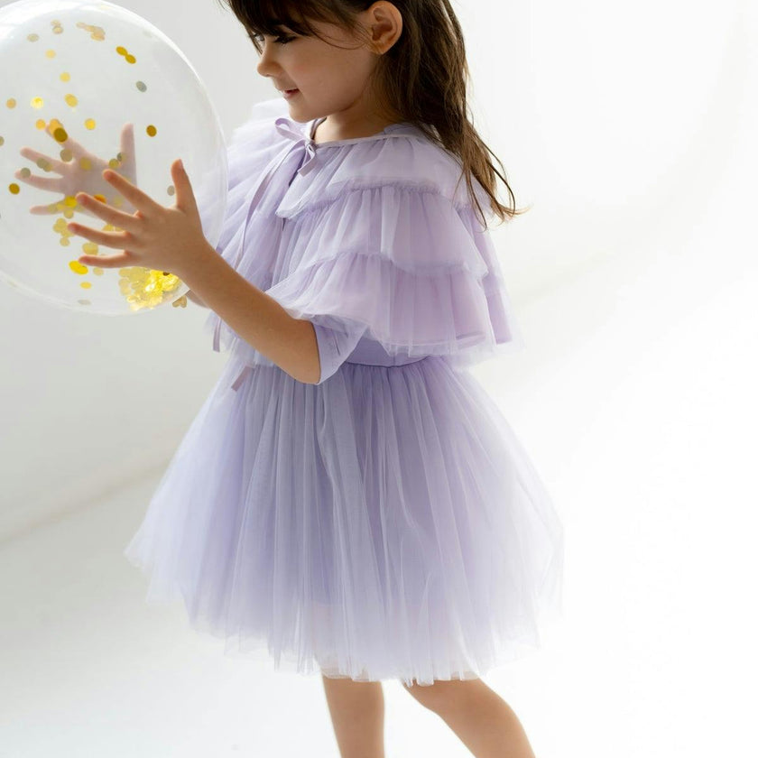 Purple Bloom Dress Set