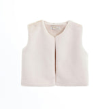 Ivory Plush Fur Vest